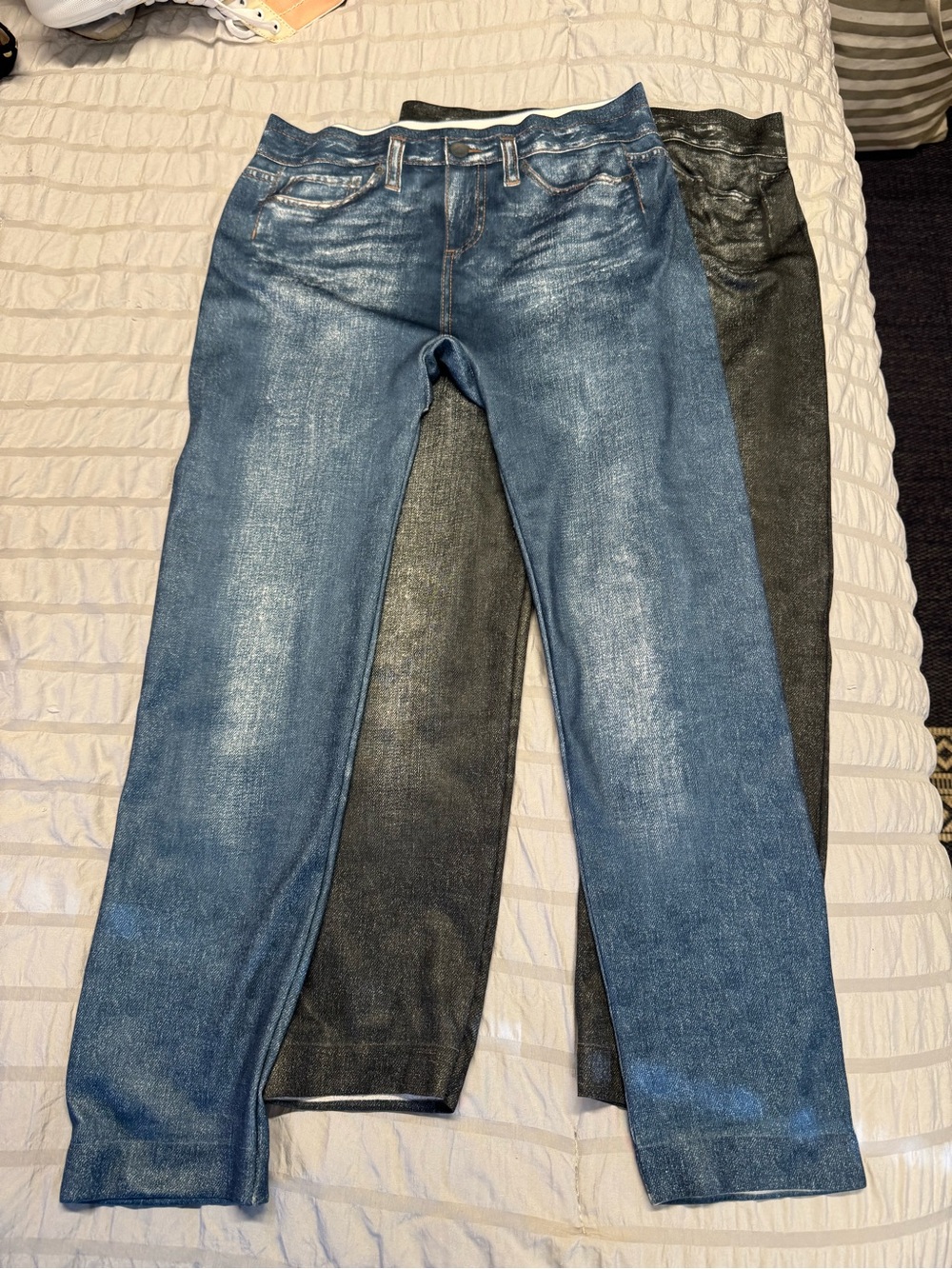 Preowned Set of 2 No Boundaries Girls Leggings Size M 7/9 Item #PHK7722